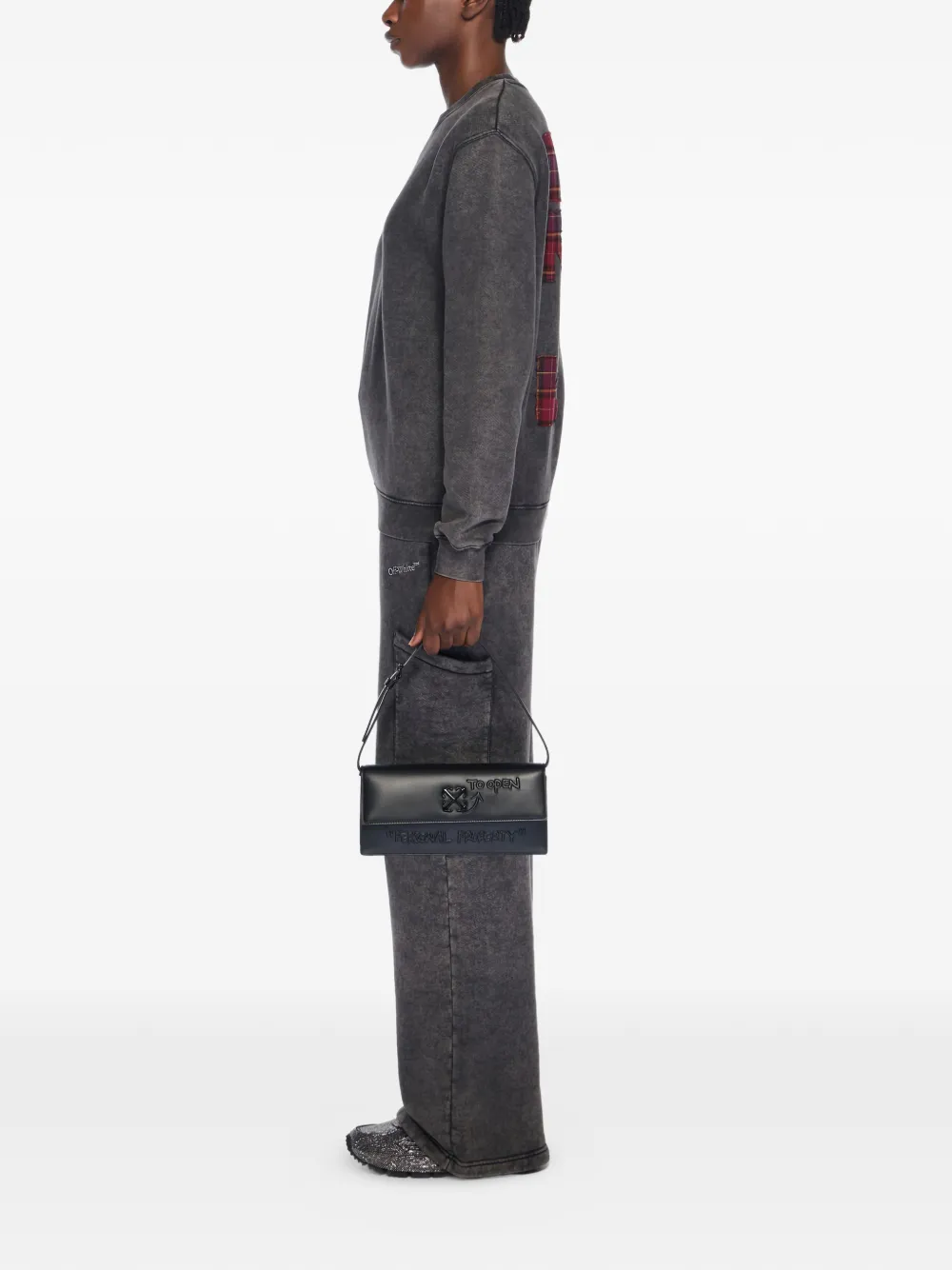 Off-White Jitney 1.0 Quote3D schoudertas Zwart