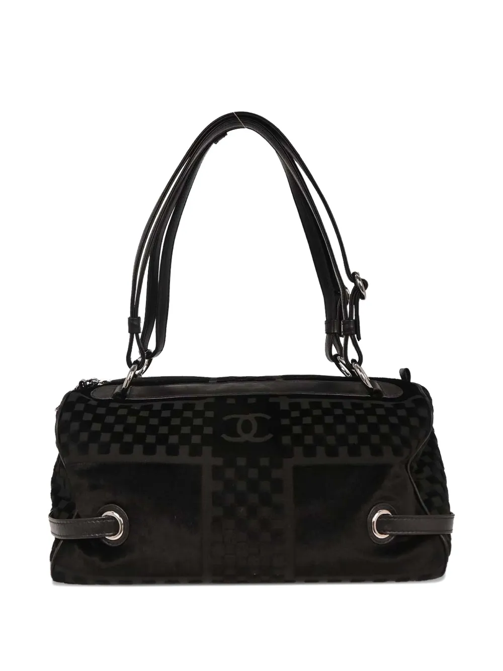 CHANEL Pre-Owned Borsa a mano in velluto 2005-2006 - Nero