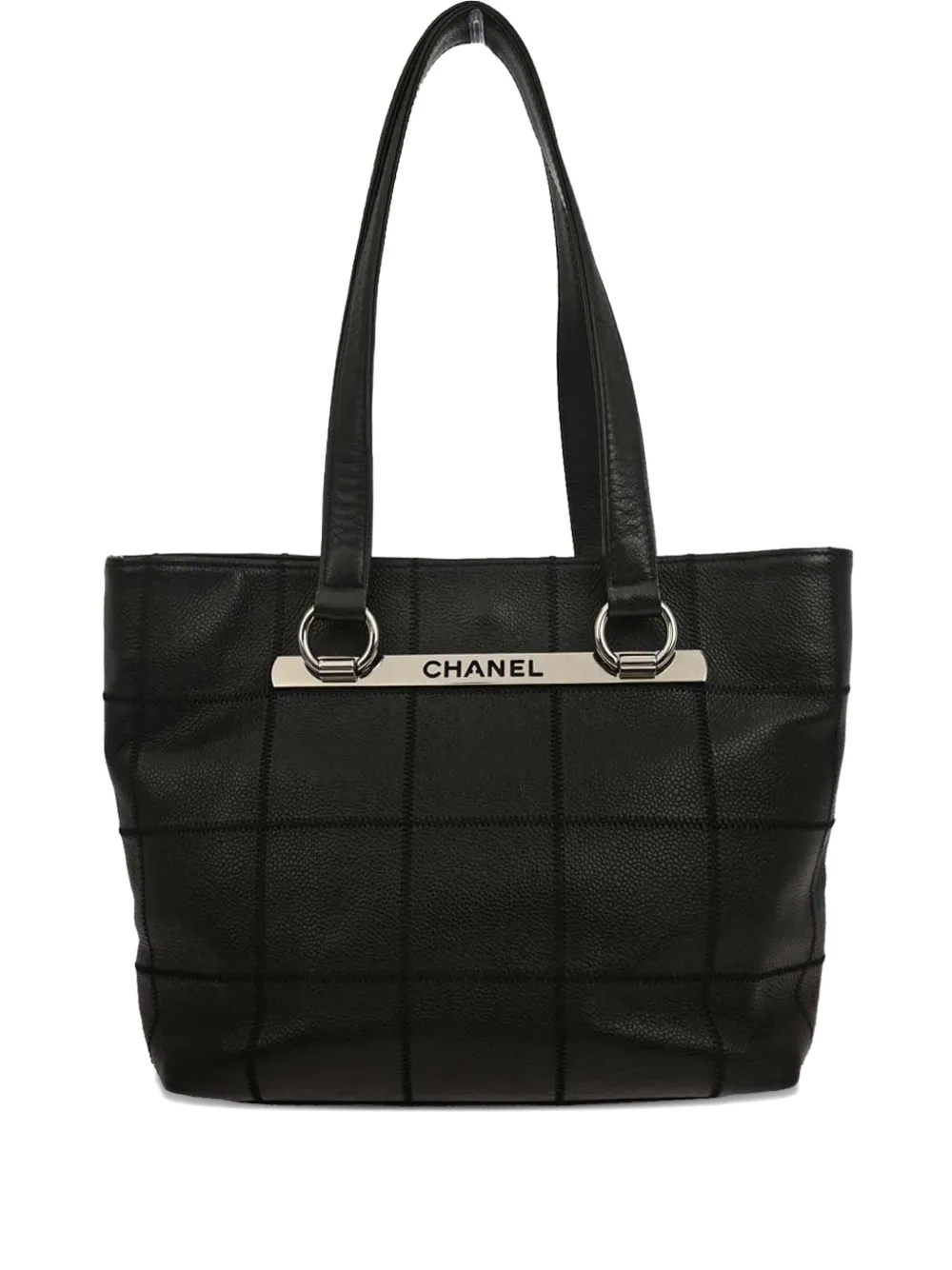 CHANEL Pre-Owned Borsa tote Choco Bar in pelle 2005-2006 - Nero