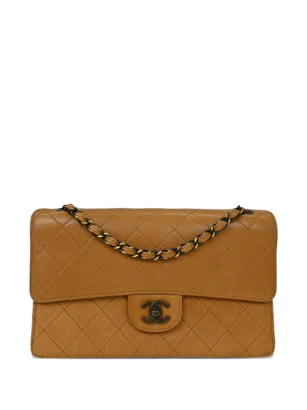 CHANEL Pre-Owned Borsa a spalla media trapuntata CON battente 1997-1999 - Marrone