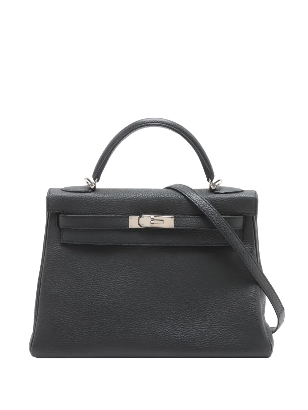 Hermès Pre-Owned 2014 Clemence Kelly II Retourne 32 satchel | Grey | Image 1