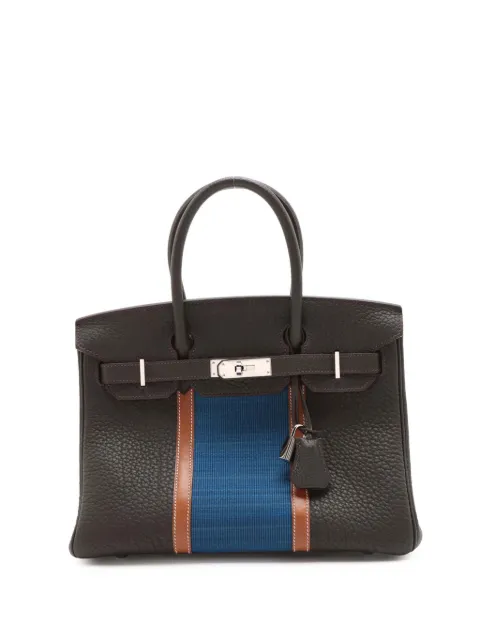 Hermès Pre-Owned 2013 Limited Edition Fjord Barenia Birkin Club Retourne 30 handbag