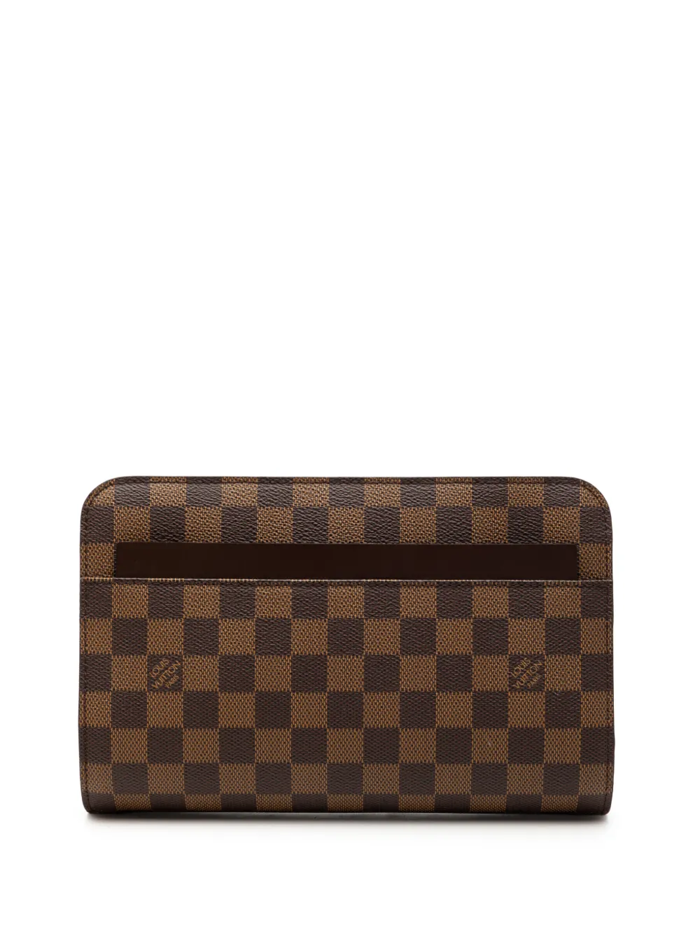 Louis Vuitton Pre-Owned Clutch Saint Louis in tela Damier Ebène 2006 - Marrone