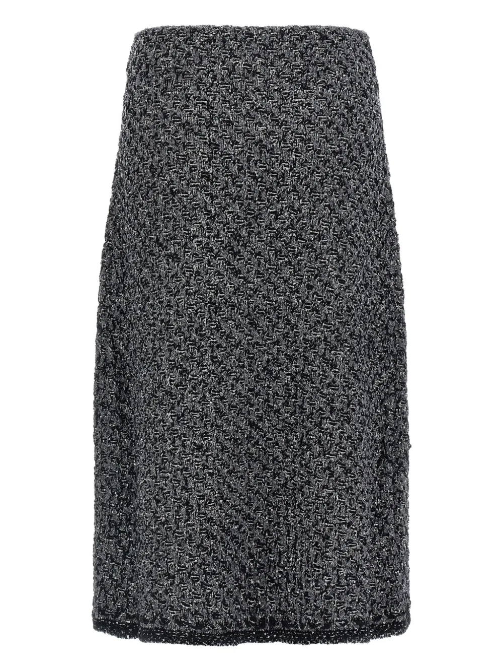 Fabiana Filippi elastic-waistband midi skirt - Grijs