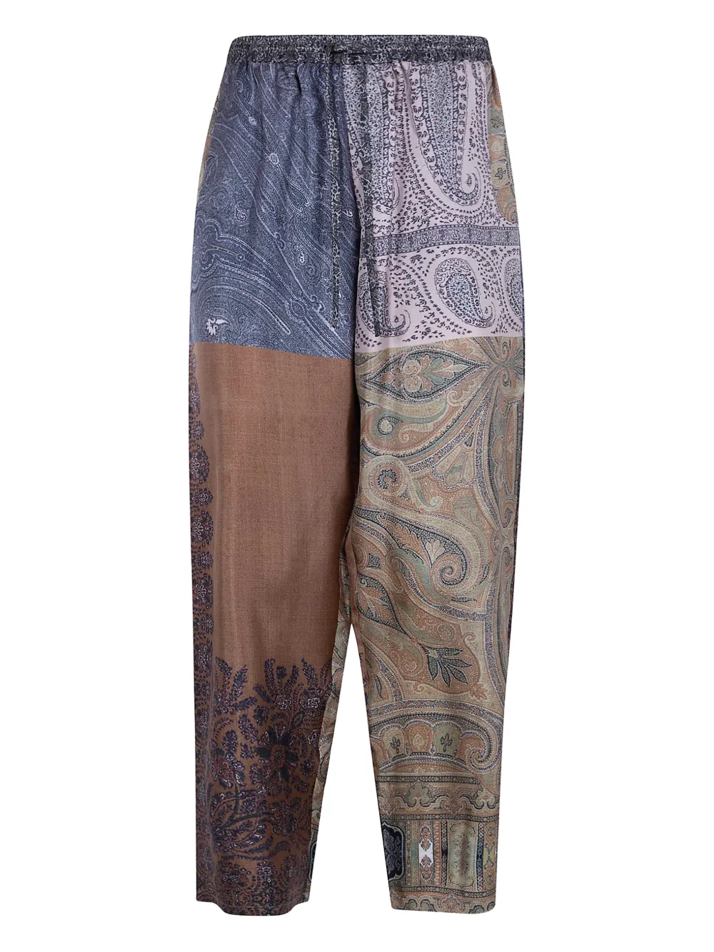 Pierre-Louis Mascia patchwork paisley trousers - Marrone