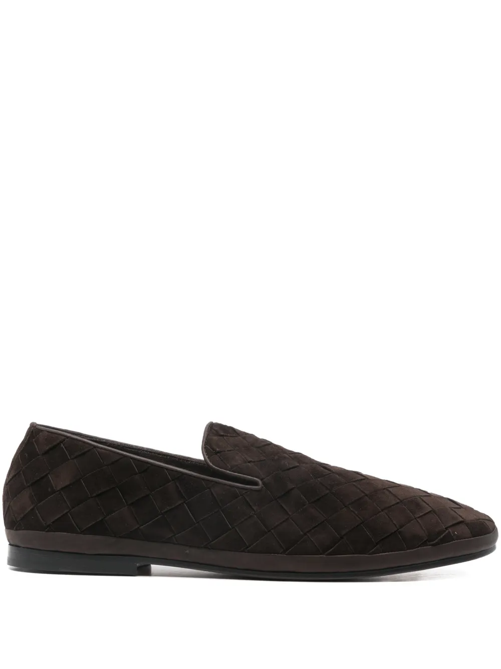 Henderson Baracco woven-design loafers - Marrone