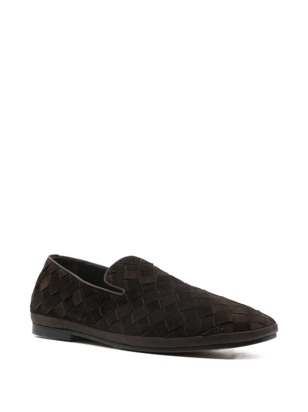 Henderson Baracco woven-design loafers - Bruin