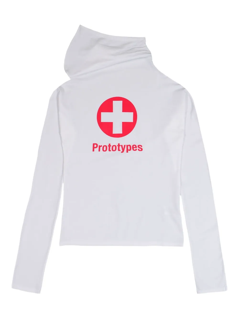 Prototypes Logo-print Hoodie In White