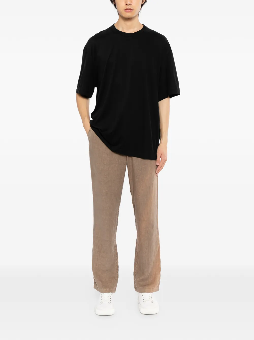 James Perse Heavy Luxe T-shirt - Zwart