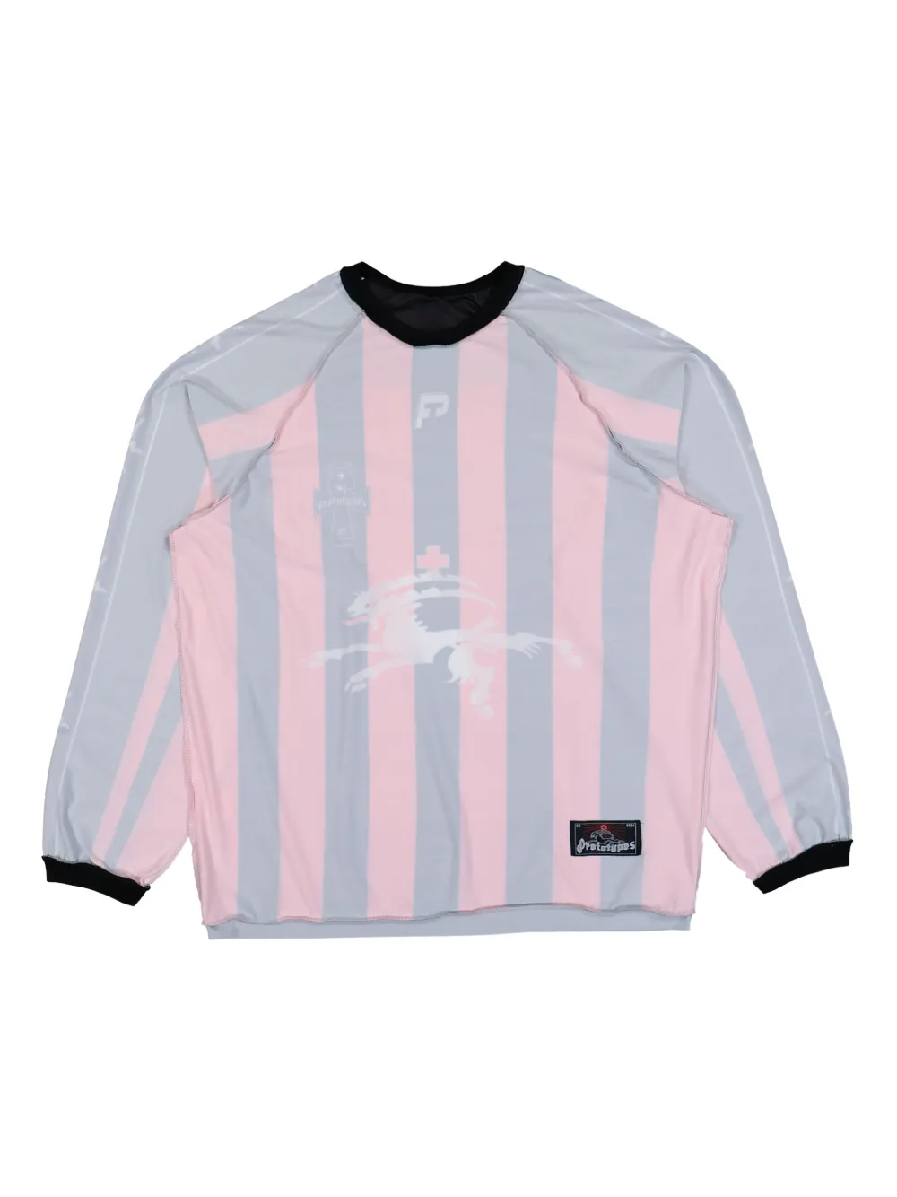 PROTOTYPES striped-pattern sweatshirt | rojo | Image 1