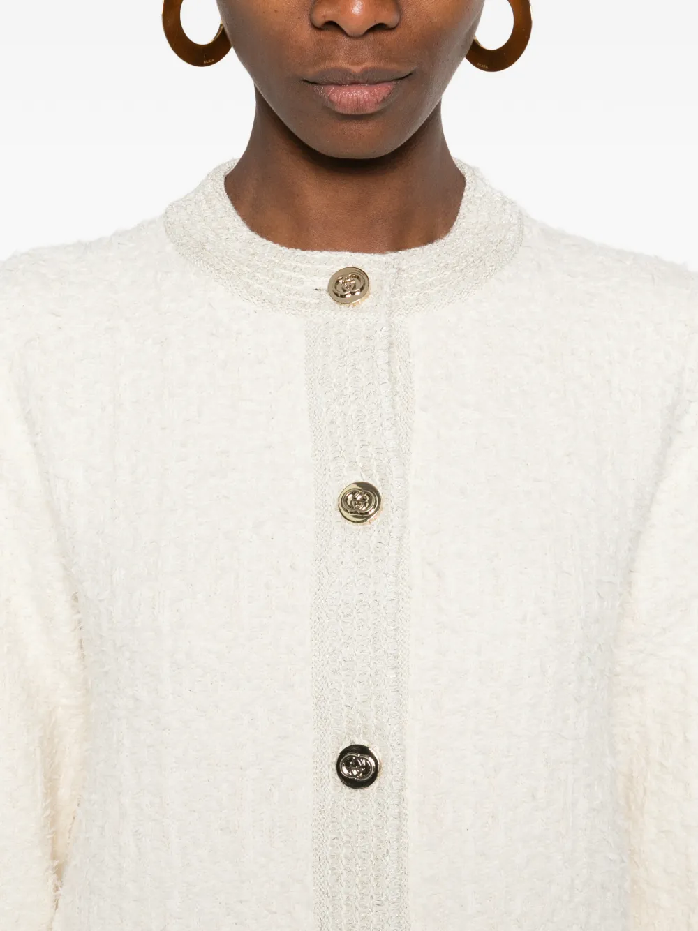 Gucci Jack met opgestikte zak en knopen Beige