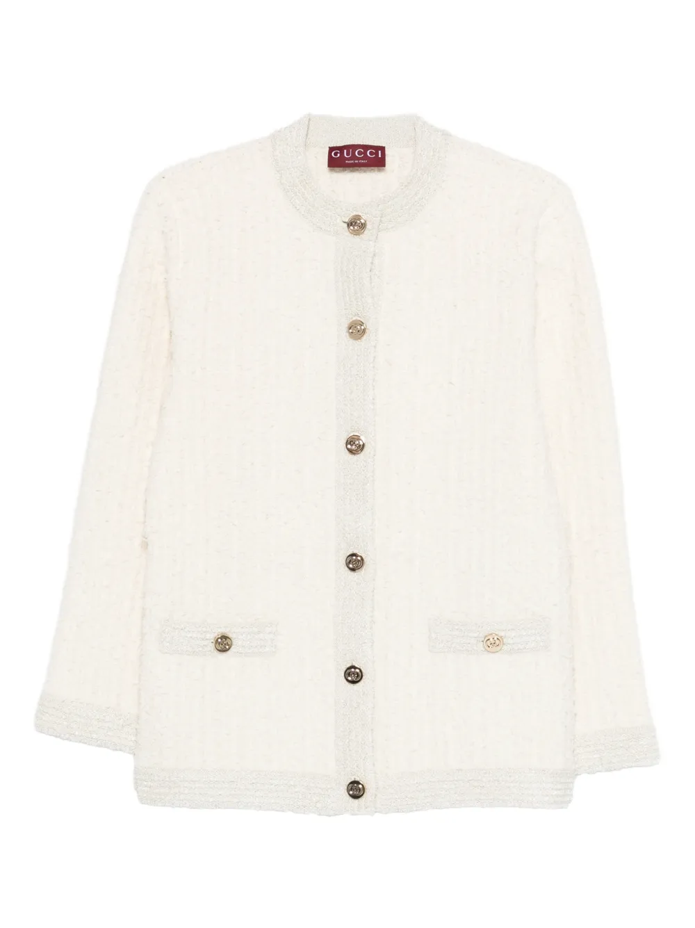 Gucci buttoned patch-pocket jacket - Nude