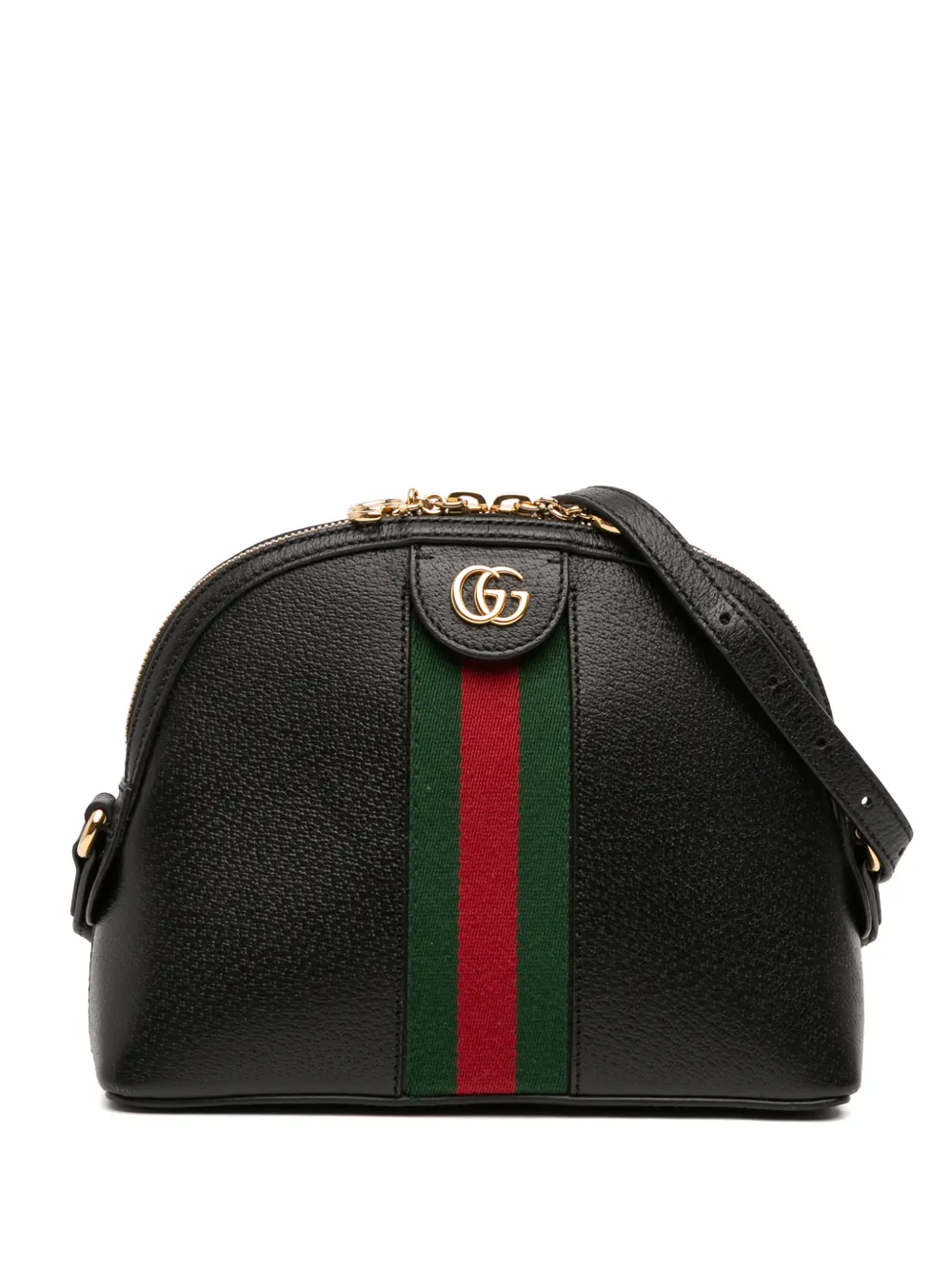 Gucci Pre-Owned Borsa a tracolla Ophidia Dome piccola in pelle di vitello 2016-2025 - Nero