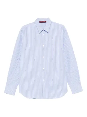 Gucci ストライプ シャツ | ブルー | FARFETCH JP