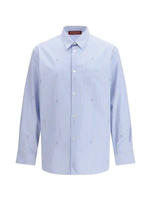 Gucci striped cotton poplin shirt