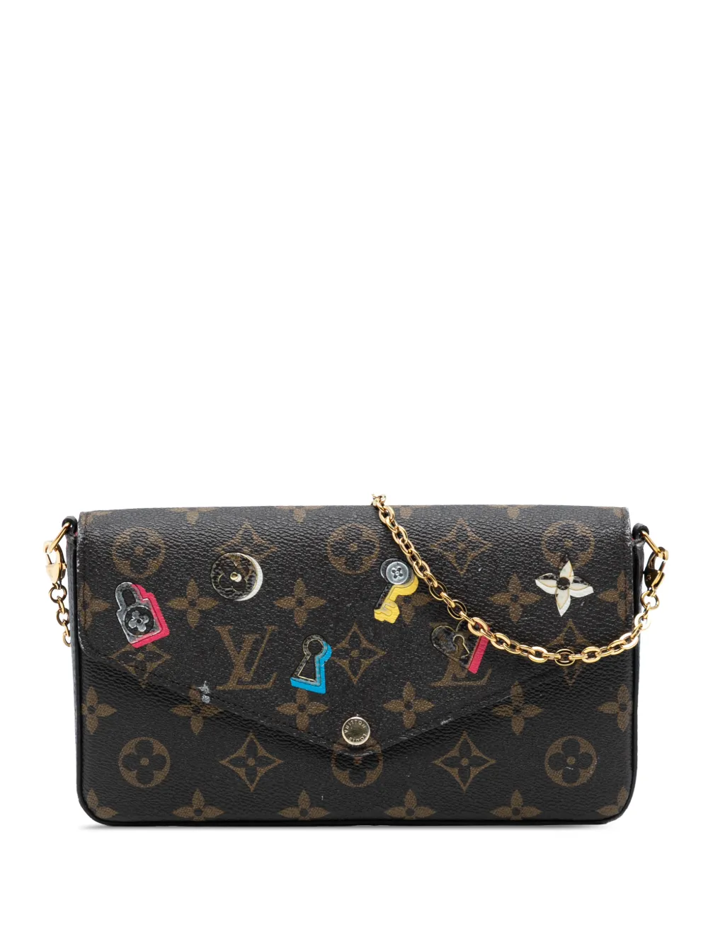Louis Vuitton Pre-Owned 2018 Monogram Love Lock Pochette Felicie crossbody bag - Marrone