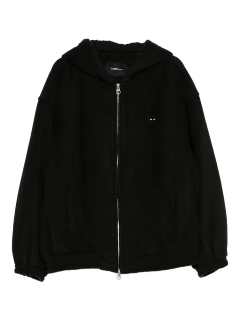 SONGZIO chamarra texturizada con pantera bordada