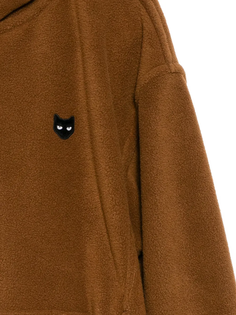 Panther-Embroidered Fleece Jacket
