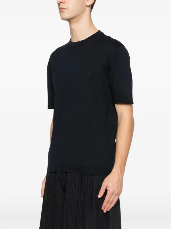 Gucci Silk Cotton T-shirt With Embroidery | Blue | FARFETCH