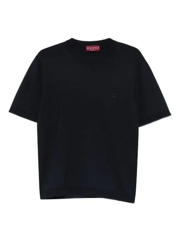 Gucci crew-neck T-shirt | Blue | FARFETCH JO