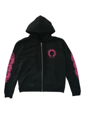 Chrome Hearts Foti Tic Tac Toe zip-up Hoodie | Black | FARFETCH