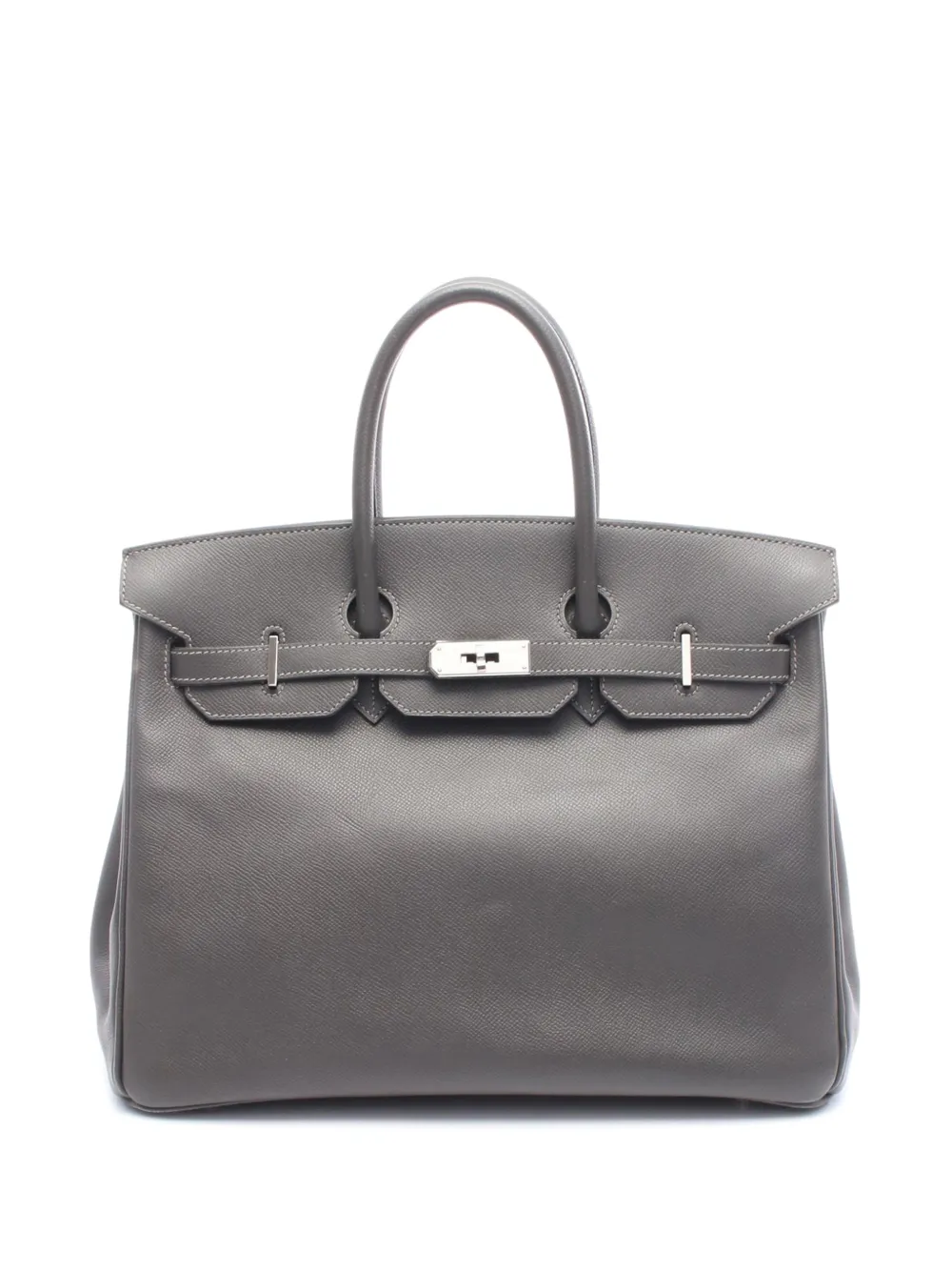 Hermès Pre-Owned 2008 Epsom Birkin Retourne 35 handbag - Grigio