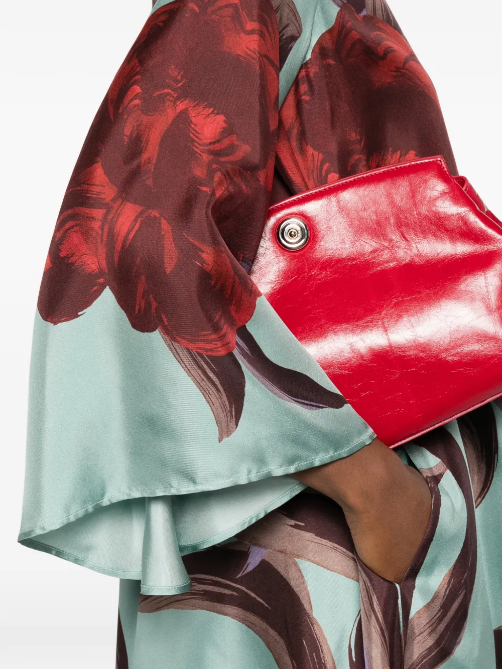 La DoubleJ Maxi-jurk met bloemenprint Blauw