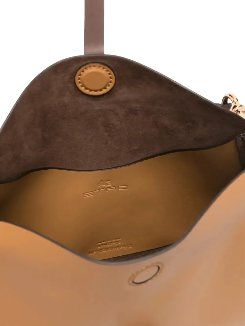 ETRO Pony shopper met gespdetail Bruin