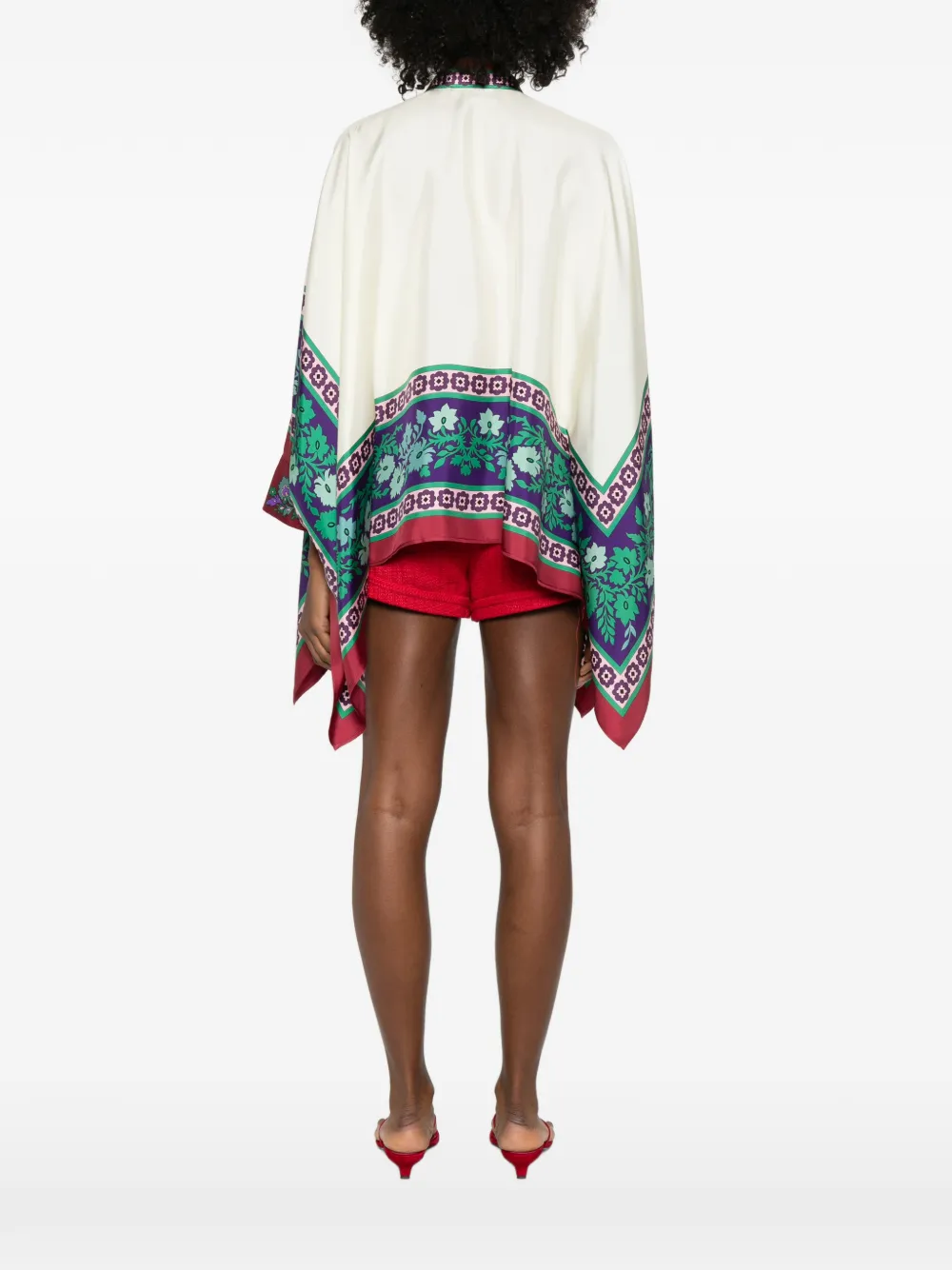 La DoubleJ Blouse met bloemenprint Wit