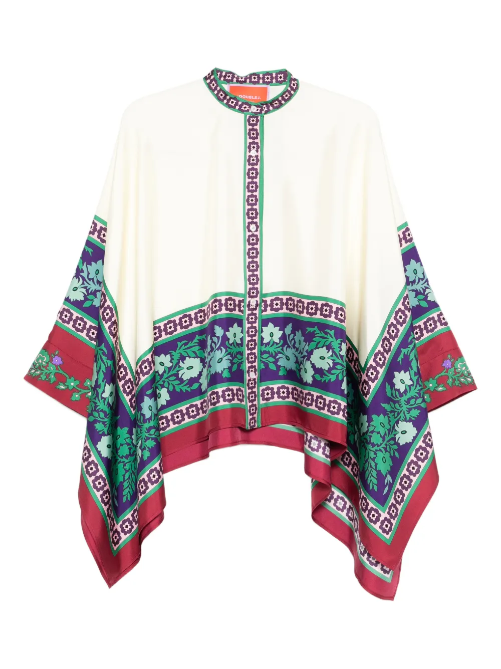 La DoubleJ floral-pattern shirt - Bianco