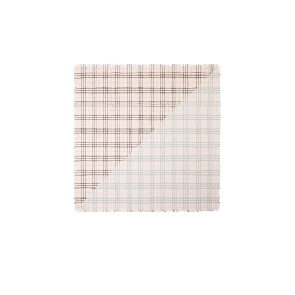 Burberry check fringed scarf - Rosa