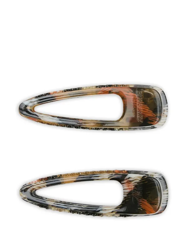Burberry チェック ヘアクリップ | ブラック | FARFETCH JP