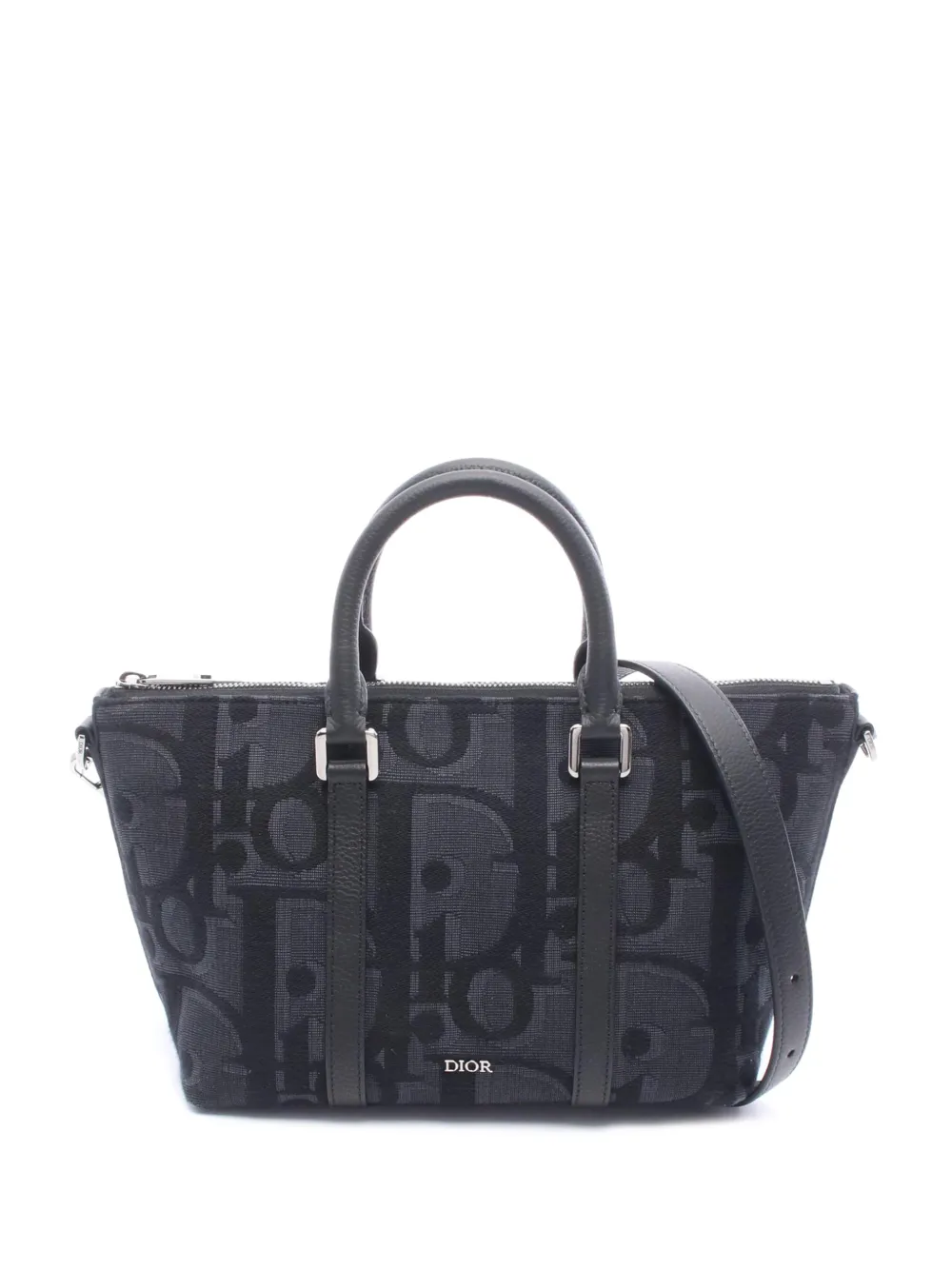 Christian Dior Pre-Owned 2010-2025 Oblique Canvas Weekender 25 satchel - Blu