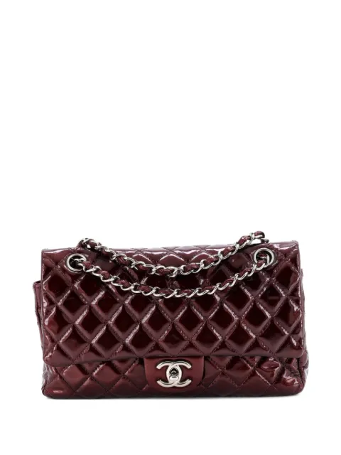 CHANEL Pre-Owned Classic Double Flap Bag Quilted Patent Medium shoulder bag