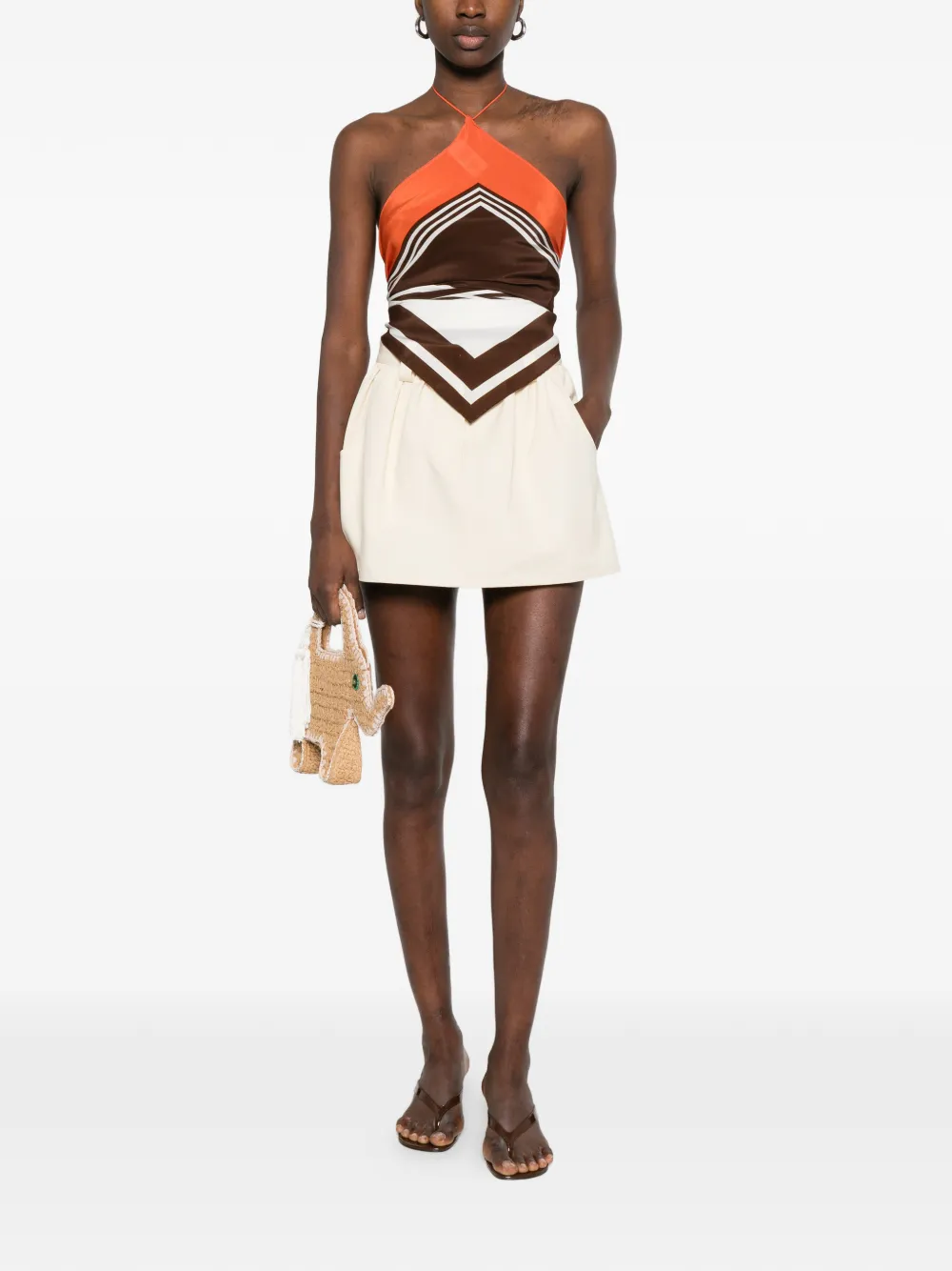  Maje Side-pocket Shorts - Neutrals 