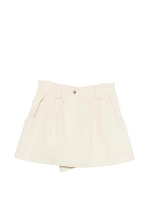 Maje Short Com Pregas e Botões | Neutro | FARFETCH BR