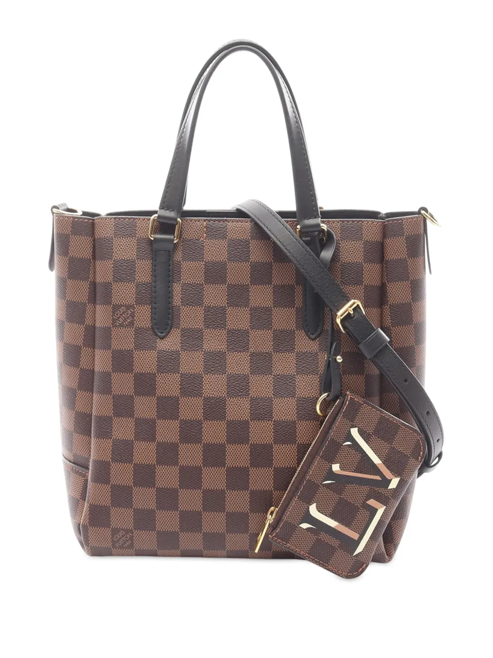 Louis Vuitton Pre-Owned 2021 Damier Ebene Belmont PM satchel - Marrone