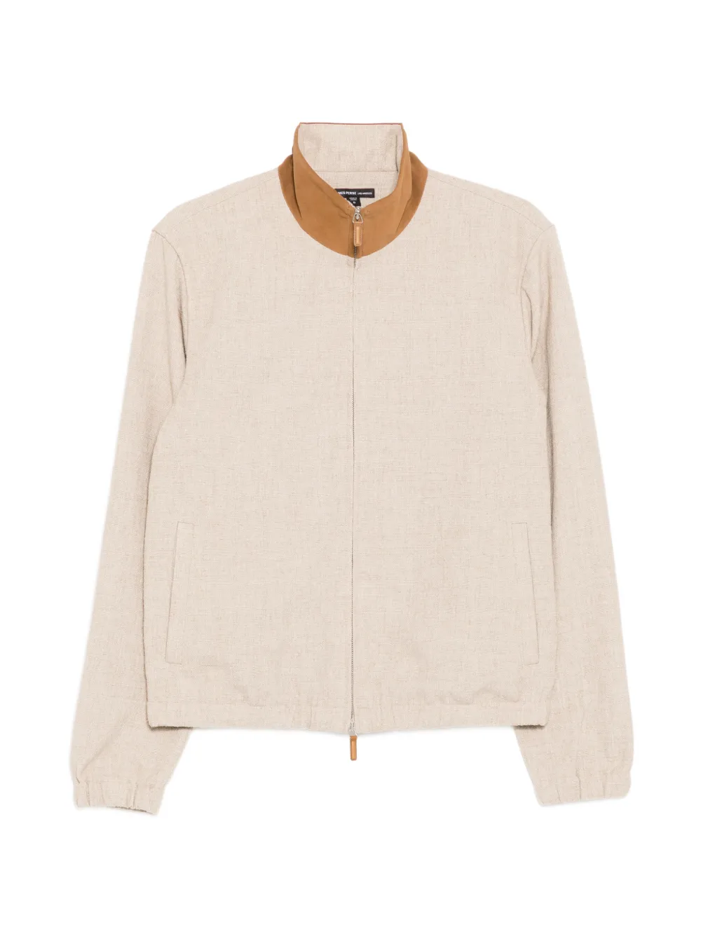 James Perse Two-way Zip Jacket In Neutral
