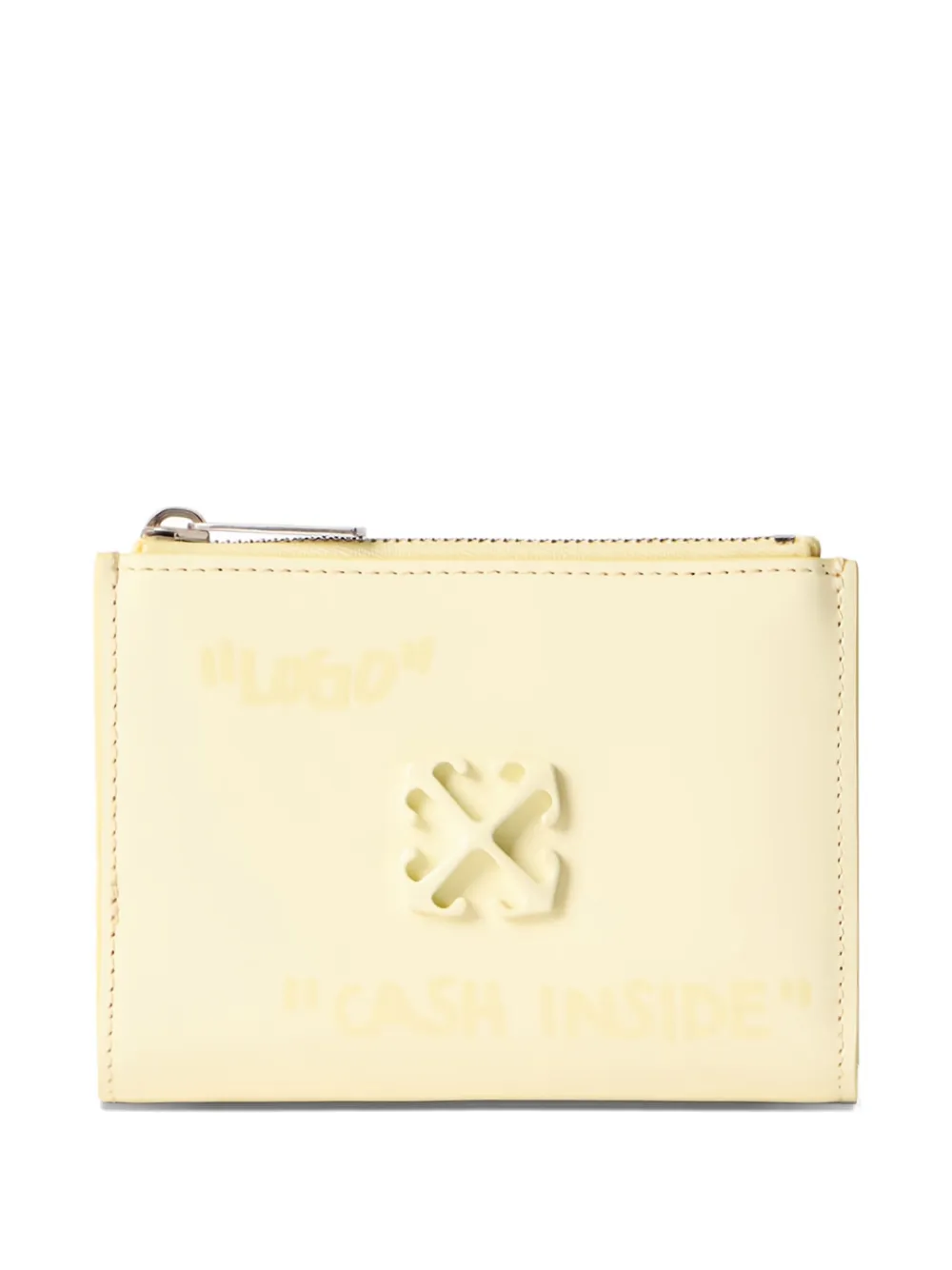 Off-White Jitney Quote bi-fold wallet | Neutrals | Image 1