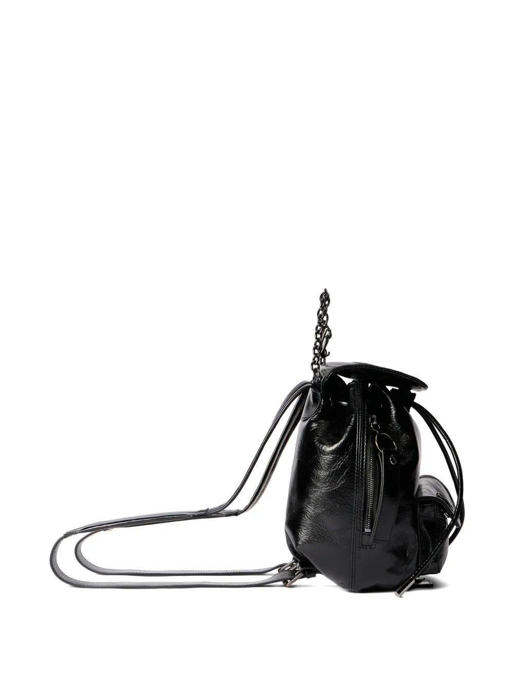 Off-White Dumbo.B leren rugzak Zwart