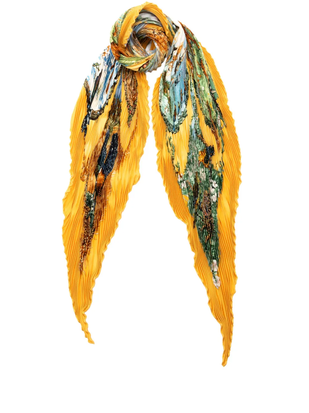 Hermès Pre-Owned Foulard Les Quatre Saisons in seta 2000-2020 - Giallo