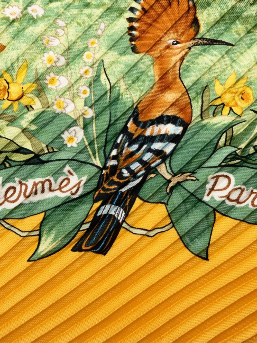 2000-2020 Les Quatre Saisons Pleated Silk Scarf Scarves