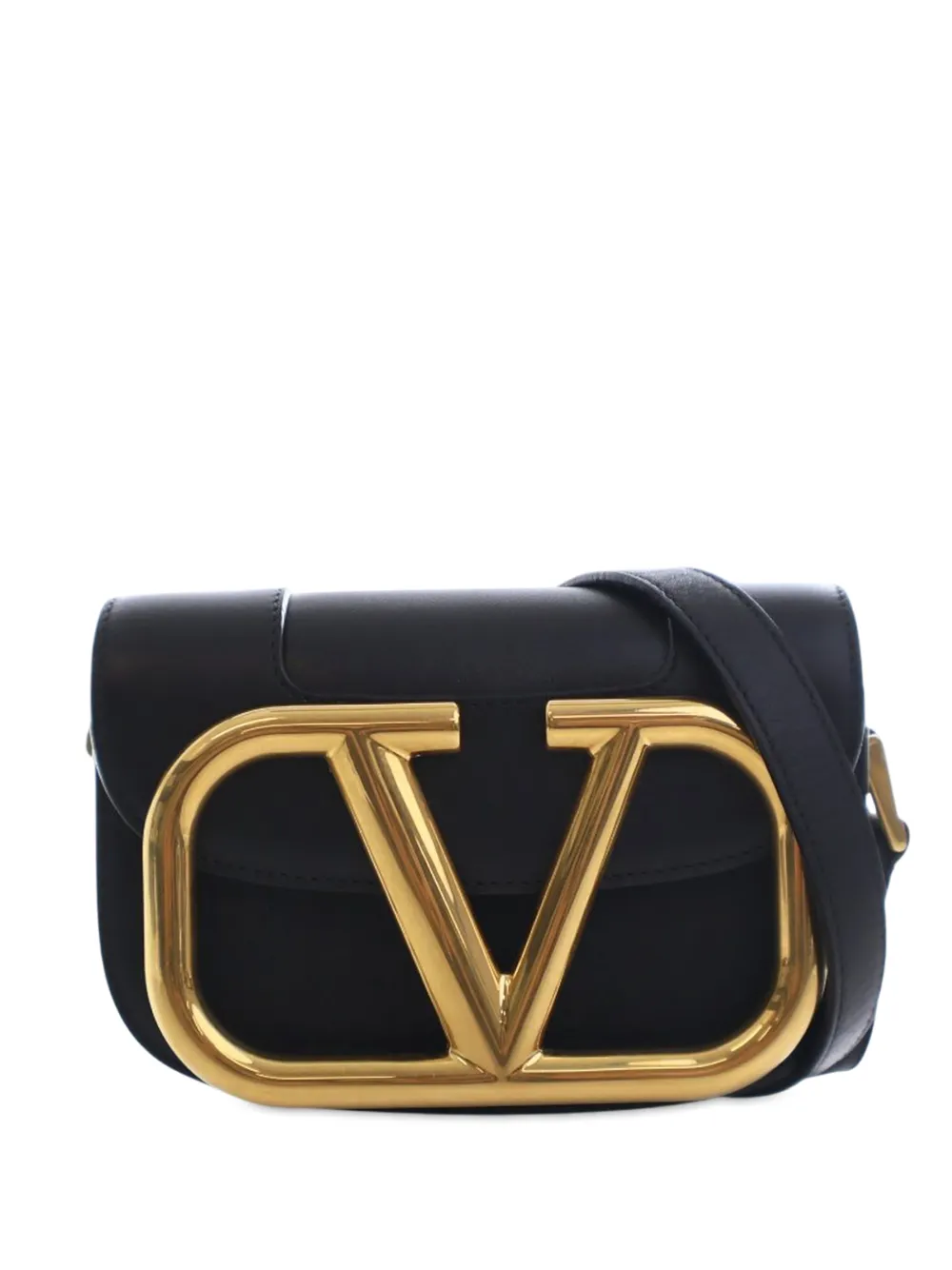 Valentino Garavani Pre-Owned 2018-2025 Small Leather Supervee crossbody bag - Nero
