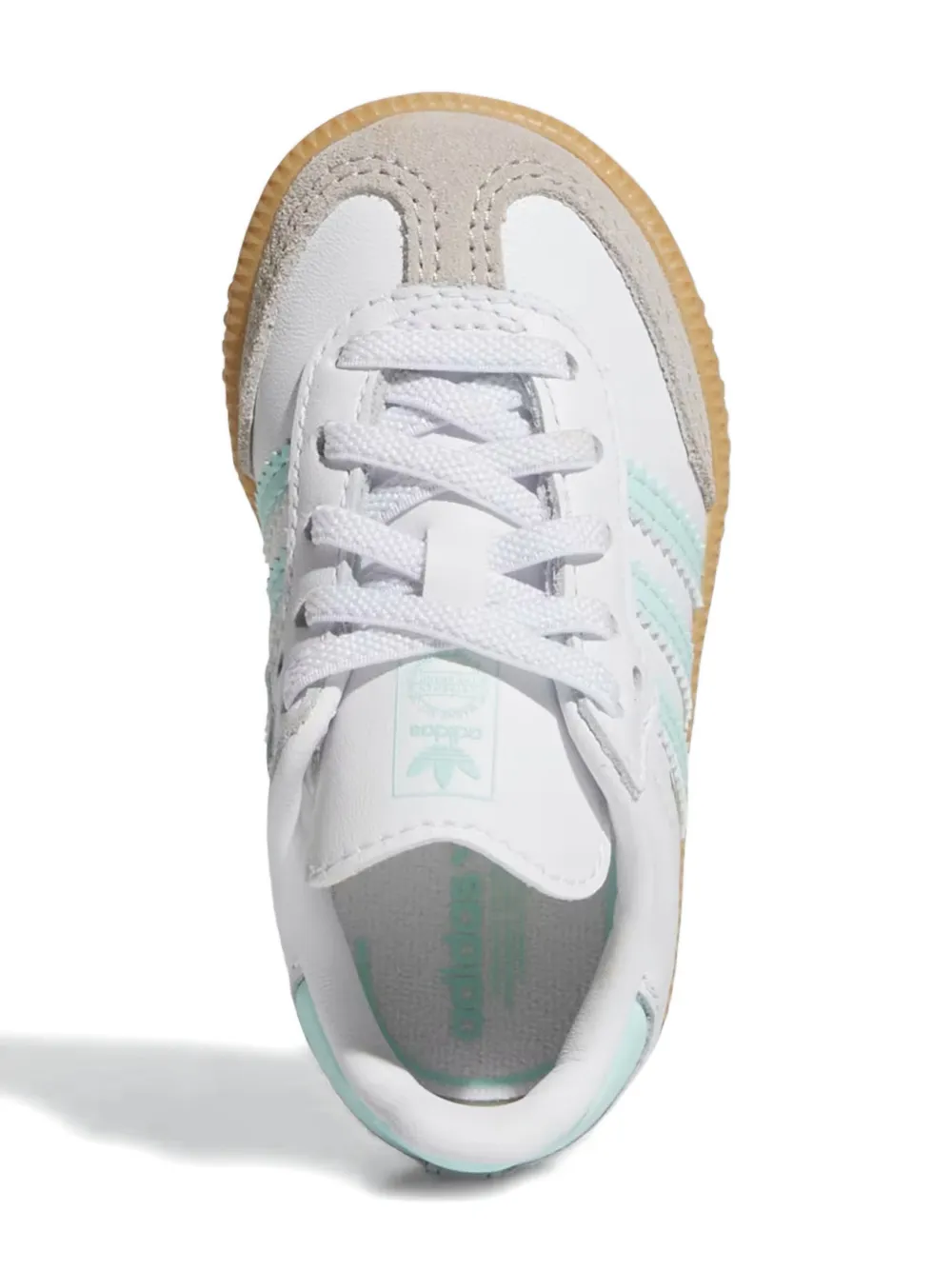 Adidas Kids Samba OG TD White Semi Flash Aqua - Wit