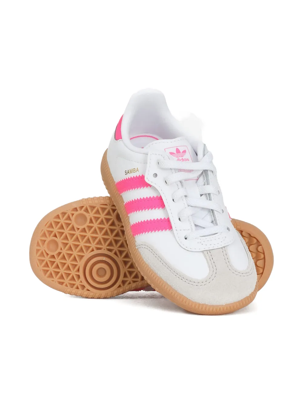 Adidas Kids Samba stripes sneakers - Wit