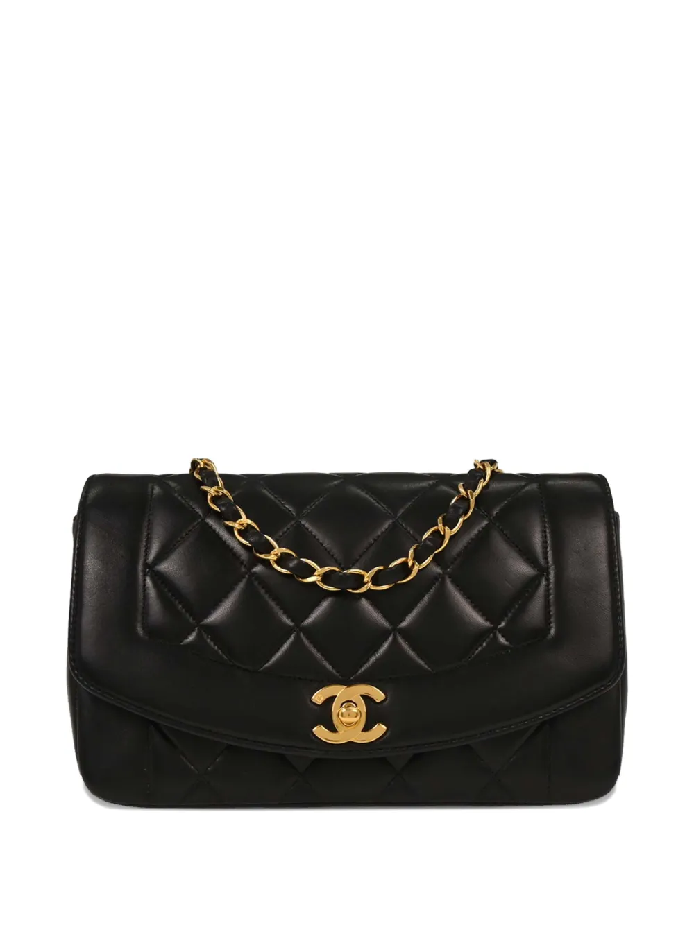 CHANEL Pre-Owned Borsa a spalla Diana trapuntata 1996-1997 - Nero