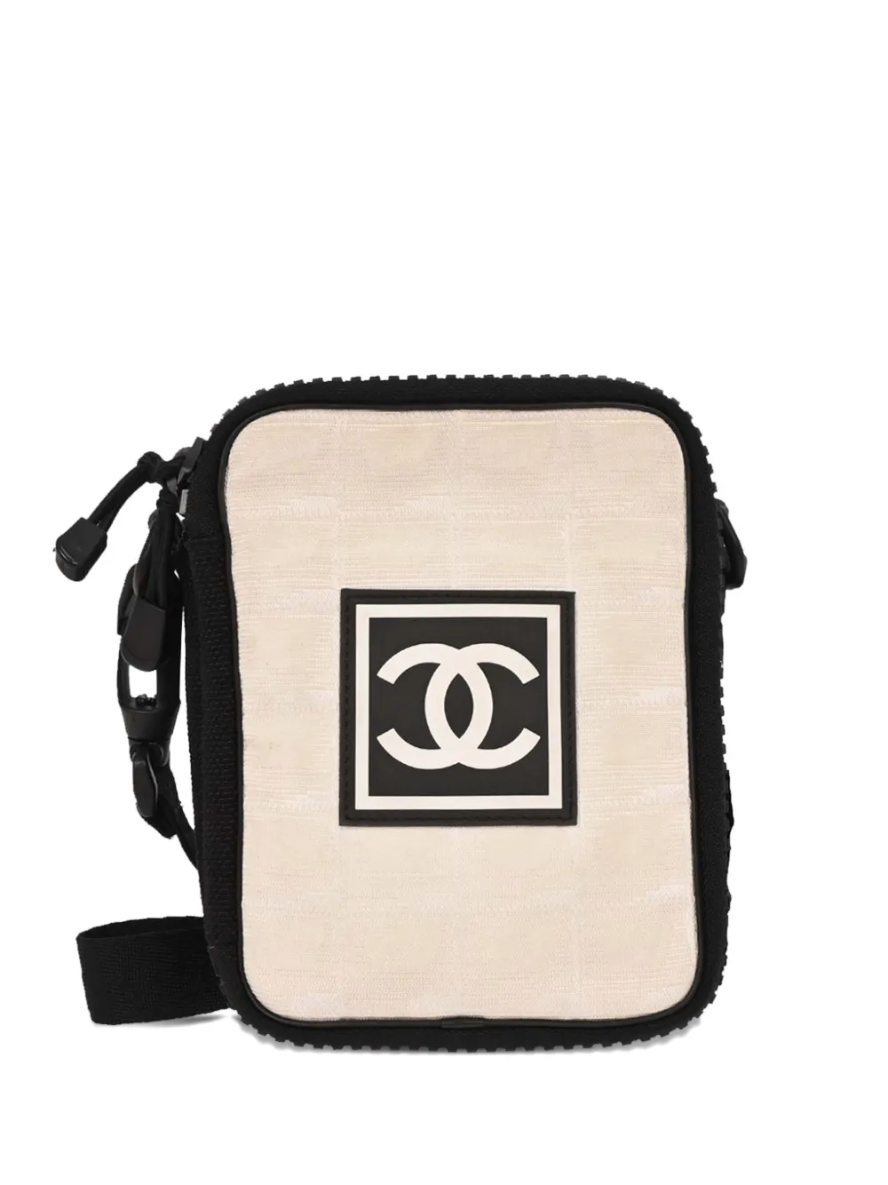 CHANEL Pre-Owned Borsa a tracolla con logo 2003-2004 - Toni neutri