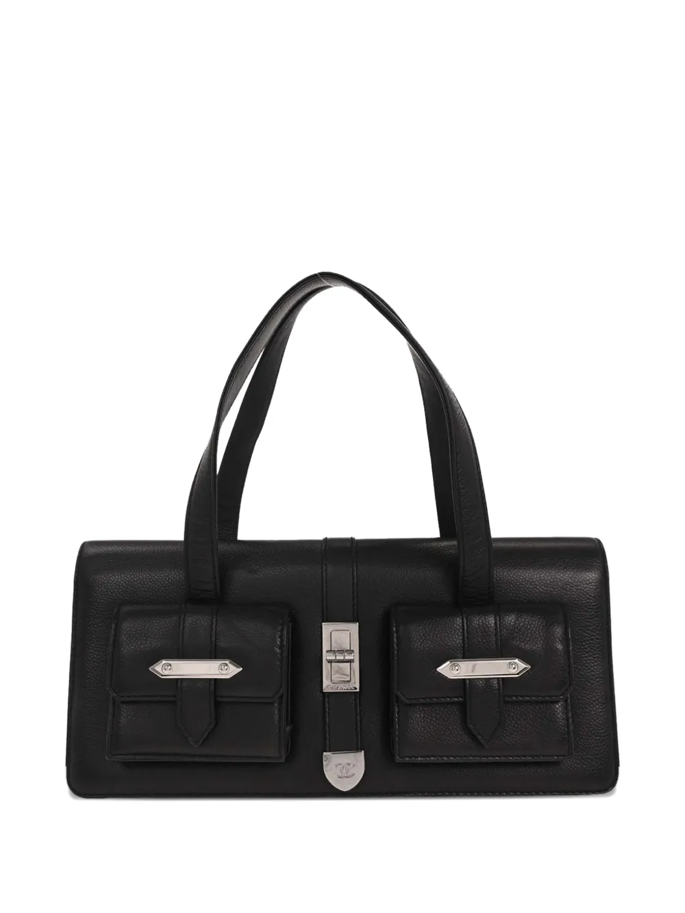 CHANEL Pre-Owned Borsa a mano in pelle 2003 - Nero