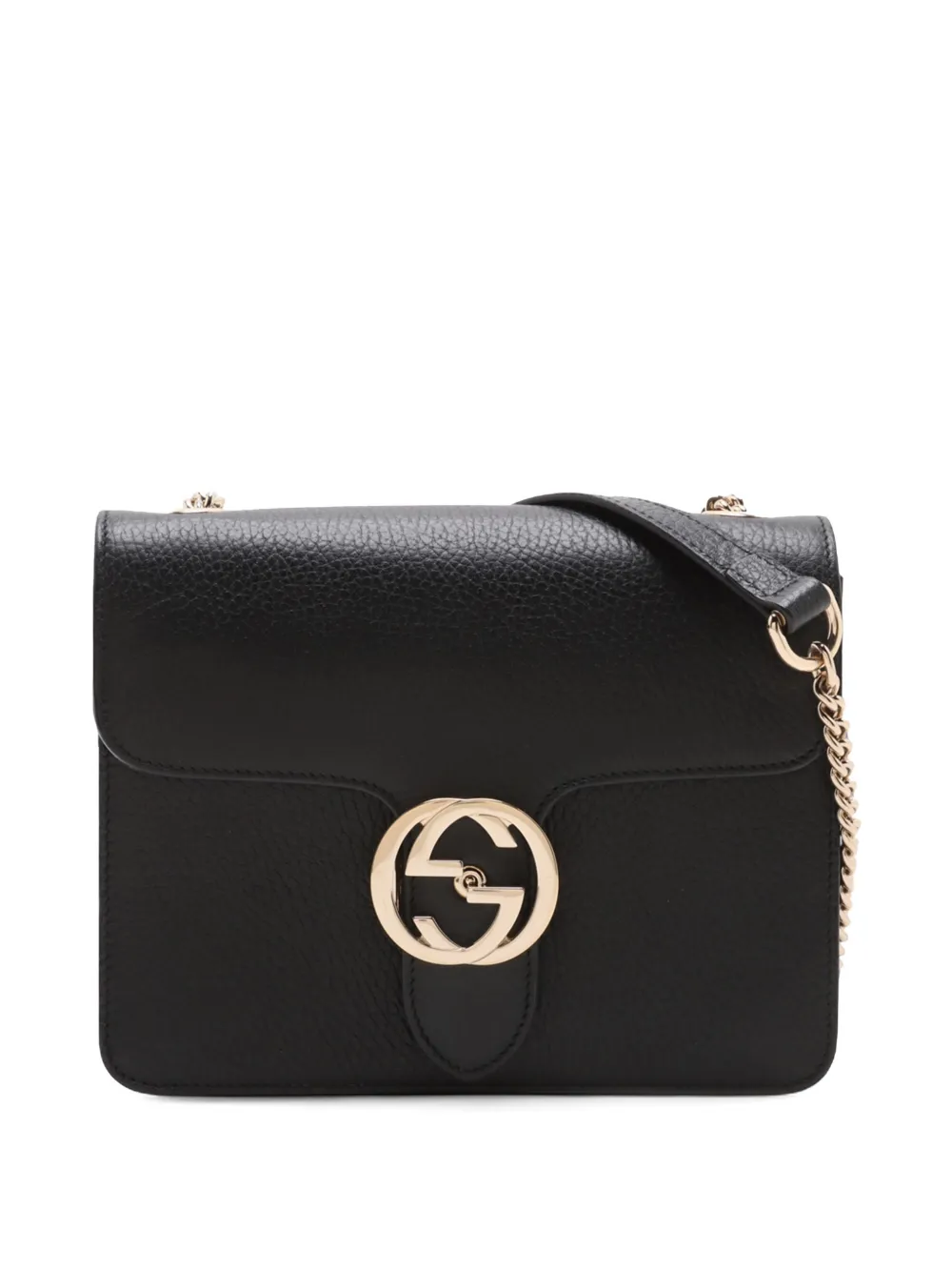 Gucci Pre-Owned Borsa a tracolla Dollar GG piccola in pelle di vitello 2016-2025 - Nero