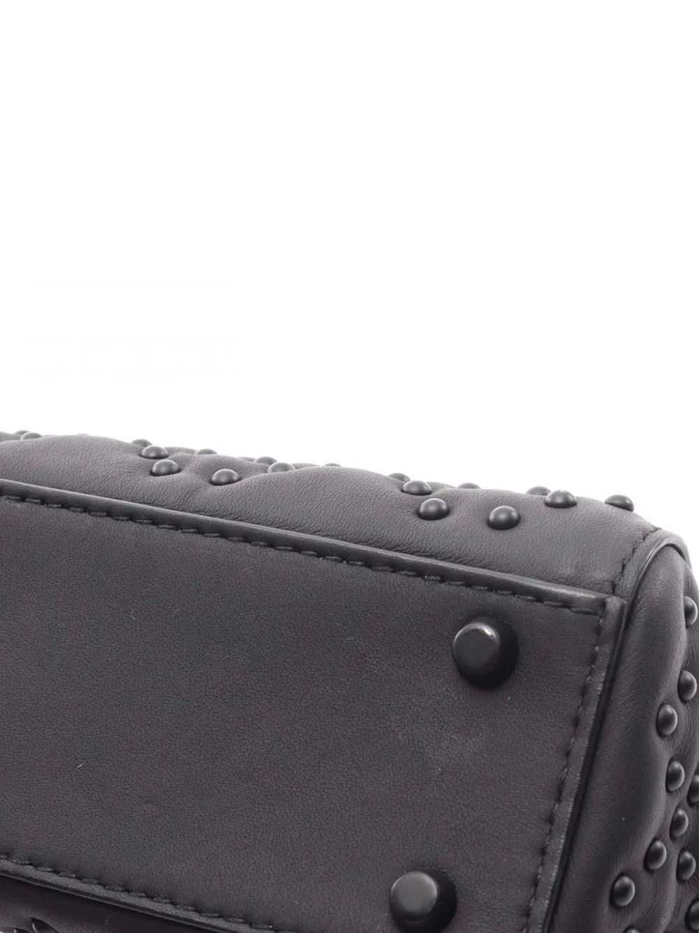Christian Dior Pre-Owned 2018 Mini Ultra Matte Calfskin Cannage Studded Supple Lady Dior satchel | Pre-Owned | Image 2
